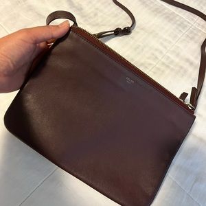 Celine Trio - Burgundy Leather - Authentic